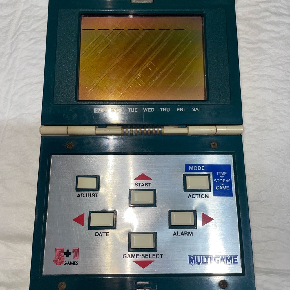 Epoch PENTA Game Watch LCD Retro Handheld Timepiece Authentic Vintage For Parts